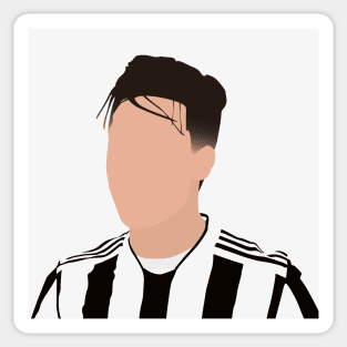 Paulo Dybala Minimalistic Face Art Sticker